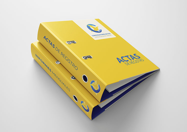Proyecto destacado Pepa Creativa: Branding Construpaz Folder
